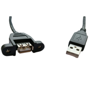 Panel Mount USB A Type Female to Male 0.5m / 50cm Cable