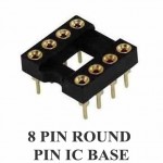 8 PIN ROUND PIN IC BASE