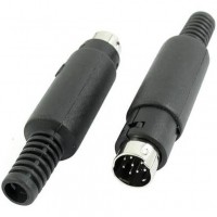 8 PIN MINI DIN MALE CABLE TYPE CONNECTOR 8 PIN MINI DIN MALE CABLE TYPE CONNECTOR