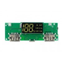 18650 5V 1A/2A Lithium, Battery Digital Display, Charging Module Dual, USB Output Band, Display Booster, Mmodule 18650 5V 1A/2A Lithium, Battery Digital Display, Charging Module Dual, USB Output Band, Display Booster, Mmodule