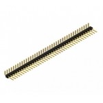 40X1 2.54mm Brass Gold Right Angle Male Berg Strip