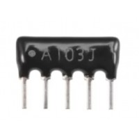 5 Pin SIP A103J DIP Network Resistor 