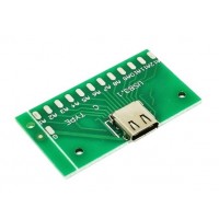 USB 3.1 Type-C 24 Pin Male Socket With PCB Board