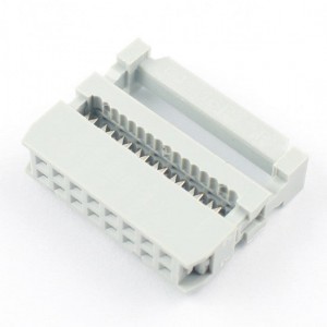 16 Pin FRC Female Connector Gray 16 Pin FRC Female Connector Gray