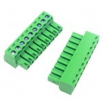 XY2500 9 Pin Right Angle Female Terminal Block Connector 3.81 Pitch 