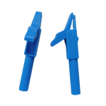 CentIoT - 5PCS 55mm Multi Color Alligator Crocodile Clip - 300V 15A 12MM Jaw Blue Connector