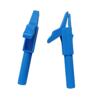 Alligator Crocodile clip - Blue, 55mm, 300V 15A 12MM Jaw Opening