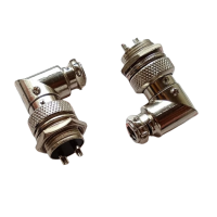 GX16 - B/ 2 PIN Right Angled Aviation Connector