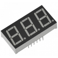 0.36" CC RED 3 digit 7 segment display 0.36" CC RED 3 digit 7 segment display