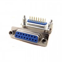 15 Pin Female DB15 D-Sub Connector Straight With Screw Pitch 2.77mm - DS1034-15FUNSI44 15 Pin Female DB15 D-Sub Connector Straight With Screw Pitch 2.77mm - DS1034-15FUNSI44