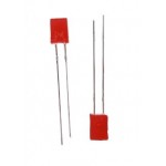 LED RED DIFFUSED RECTANGULAR 2X5MM