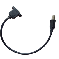 USB B Type Male to USB B Type Female Panel Mount Cable USB B Type Male to USB B Type Female Panel Mount Cable