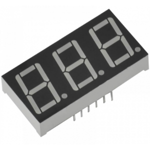 7 SEGMENT LED DISPLAY MEDIUM RED 3 DIGIT CA 7 SEGMENT LED DISPLAY MEDIUM RED 3 DIGIT CA