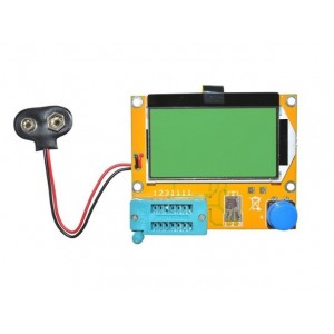9V Battery Operated LCR-T4 12864 LCD Graphical Transistor Tester Resistance Capacitance ESR SCR Meter 9V Battery Operated LCR-T4 12864 LCD Graphical Transistor Tester Resistance Capacitance ESR SCR Meter