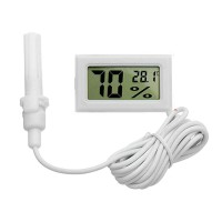 DIGITAL THERMOMETER TEMPERATURE SENSOR AND HUMIDITY METER WITH PROBE