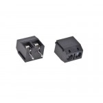 2 Pin 5mm Pitch Screw Terminal In Black Color Prime Make