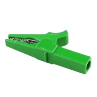  Alligator Crocodile Clip - Green, 55mm, 300V 15A 12MM Jaw Opening Connector 