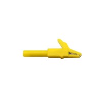 Alligator Crocodile Clip - Yellow, 55mm, 300V 15A 12MM Jaw Opening Connector Alligator Crocodile Clip - Yellow, 55mm, 300V 15A 12MM Jaw Opening Connector