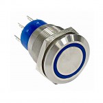 30mm Metal Push Button Switch Waterproof Latching RGB LED