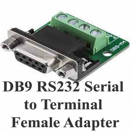 DB9 Female RS232 Serial to Terminal Adapter Connector Breakout Board