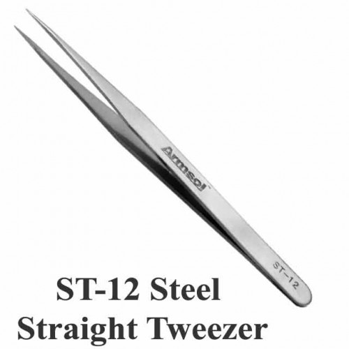 ST-12 Steel Straight Tweezer