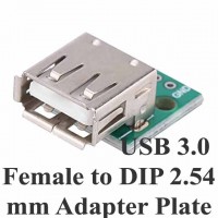 USB 3.0 Female To DIP 2.54mm Adapter Plate USB 3.0 Female To DIP 2.54mm Adapter Plate