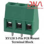 XY128 3 Pin PCB Mount Screwable Terminal Block