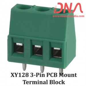 XY128 3 Pin PCB Mount Screwable Terminal Block XY128 3 Pin PCB Mount Screwable Terminal Block