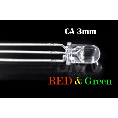 Bi-color CA RED Green 3mm LED