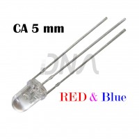 Bi-color CA RED BLUE 5mm LED Bi-color CA RED BLUE 5mm LED