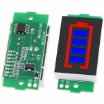 1S to 8S Battery Level Indicator Module For Li-ion Battery (Blue Indicator Red Outline)