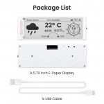 Elecrow CrowPanel ESP32 5.79inch E-paper HMI Display with 272×792 Resolution, Black/White, SPI Interface (DIS08792E)