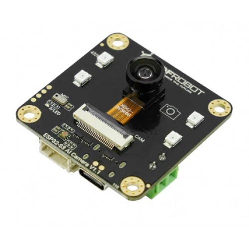 DFRobot ESP32-S3 AI Camera Module (Edge Image Recognition, Night Vision, ChatGPT Voice Interaction) DFRobot ESP32-S3 AI Camera Module (Edge Image Recognition, Night Vision, ChatGPT Voice Interaction)