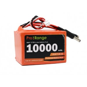 Pro-Range NMC 21700 7.4V 10000mAh 3C 2S2P Li-ion Battery Pack Pro-Range NMC 21700 7.4V 10000mAh 3C 2S2P Li-ion Battery Pack