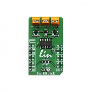 Mikroe-3870 Dual LIN Click Module