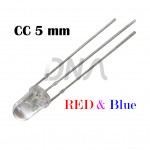 Bi-color CC RED BLUE 5 mm LED   