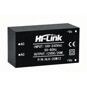 Hi-Link HLK-20M12 20 W 12 V AC-DC Power Supply Module Hi-Link HLK-20M12 20 W 12 V AC-DC Power Supply Module