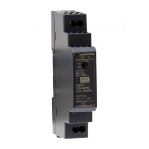 Mean Well HDR-15-5 5V 12W AC-DC DIN-Rail Power Supply Mean Well HDR-15-5 5V 12W AC-DC DIN-Rail Power Supply