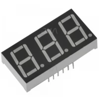 0.36" CC RED 3 digit 7 segment display 0.36" CC RED 3 digit 7 segment display