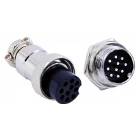 10 PIN MRS GX20 Male Female Panel Mount Aviation Plug Connector