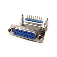 15 Pin Female DB15 D-Sub Connector Straight With Screw Pitch 2.77mm - DS1034-15FUNSI44 15 Pin Female DB15 D-Sub Connector Straight With Screw Pitch 2.77mm - DS1034-15FUNSI44