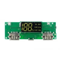 18650 5V 1A/2A Lithium, Battery Digital Display, Charging Module Dual, USB Output Band, Display Booster, Mmodule 18650 5V 1A/2A Lithium, Battery Digital Display, Charging Module Dual, USB Output Band, Display Booster, Mmodule