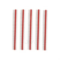 1x40 2.54 Mm Berg Strip - Straight Male Header Strip Red