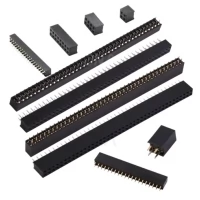 2*2P/3/4/5/6/7/8/9/10/11/12-40P 2.54mm Double Row Black Female Header Socket 2*2P/3/4/5/6/7/8/9/10/11/12-40P 2.54mm Double Row Black Female Header Socket