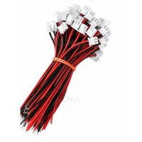2 Pin 2.54mm JST Female with wire 100mm(Red-brown-black)