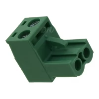 2 Pin Female Right Angle Screwable Plug 5.08mm (Combicon Connector)