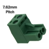 2 Pin Female Right Angle Screwable Plug 7.62mm (Combicon Connector)
