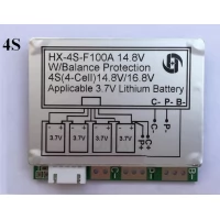 4S Li-Ion BMS 14.8 Volt 100 Amp HX-4S-F100A Module 4S Li-Ion BMS 14.8 Volt 100 Amp HX-4S-F100A Module