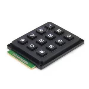 4x3 12-key Keyboard / Keypad Telephone Style – Black