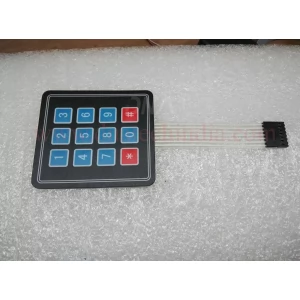 4X3 MATRIX KEYPAD WITH MEMBRANE SWITCHES